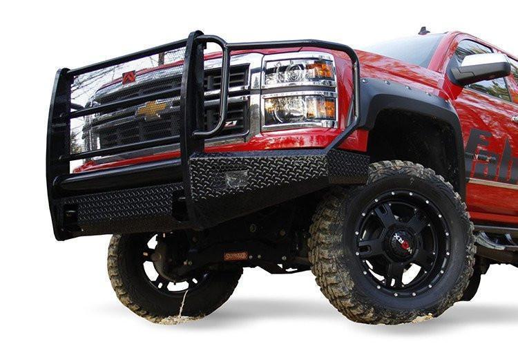 Fab Fours Black Steel Chevy Silverado 1500 Front Bumpers