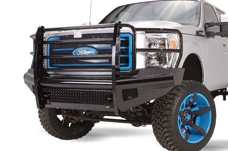 Fab Fours Black Steel Ford F250/F350 Superduty Front Bumpers