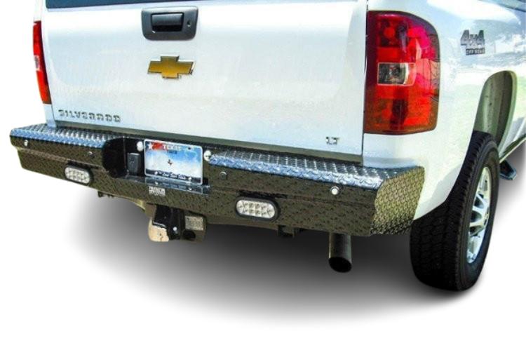 Aftermarket steel rear bumper upgrade for 2011–2014 Silverado HD