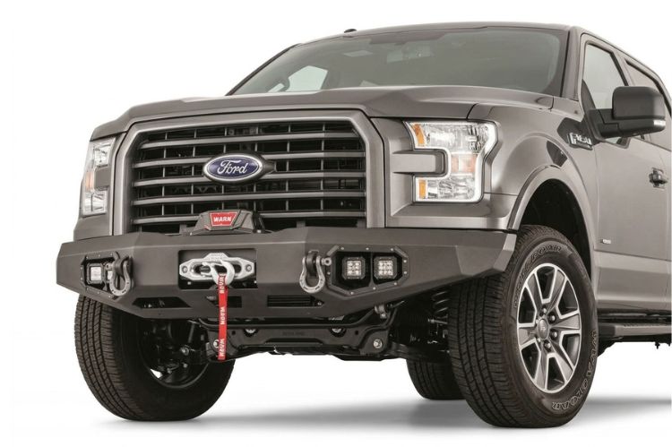 Warn front bumpers featuring recovery-focused design, durable construction, and off-road ready functionality