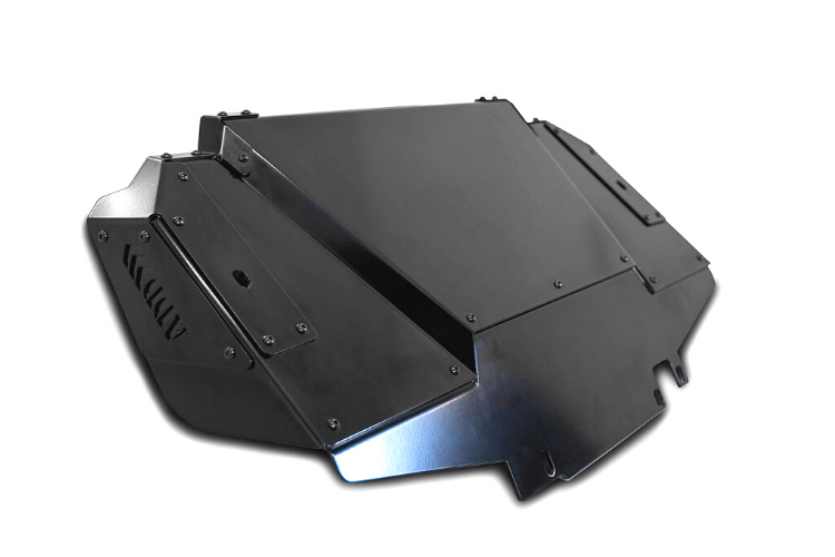 Front skid plate designed for truck protection