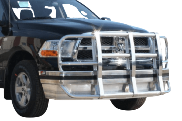 Polished Aluminum Ali Arc Front Bumper for Dodge Ram 1500 – Rugged and Reliable