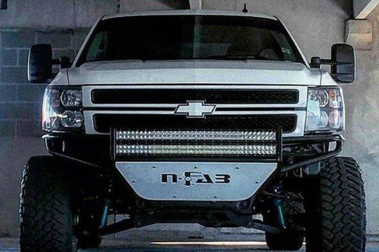 N-Fab rugged front bumper upgrade for Chevrolet Silverado 1500