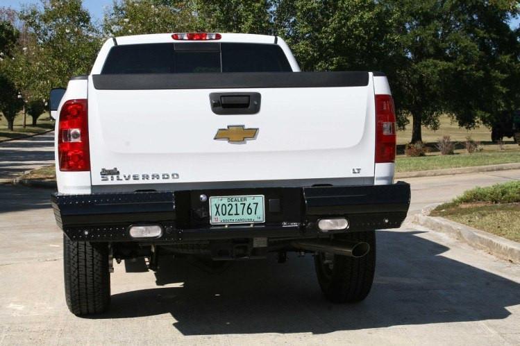 Fab Fours Black Steel GMC Sierra 2500/3500 Rear Bumpers