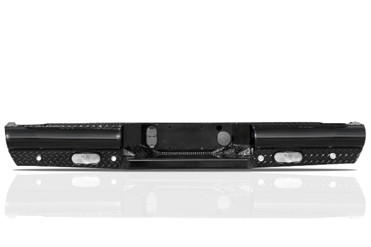 Fab Fours Black Steel Chevy Silverado 1500 Rear Bumpers