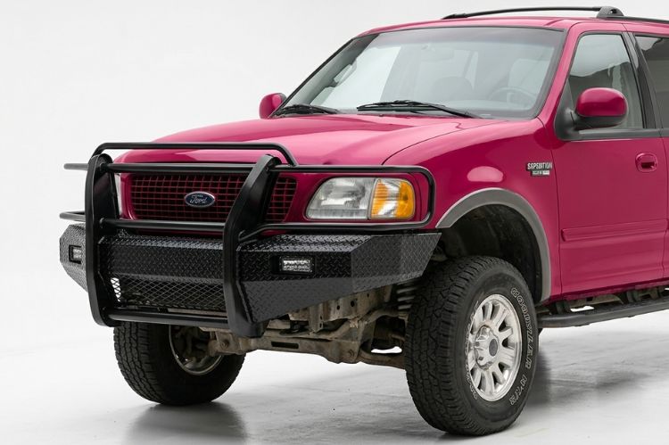Ford Expedition with Frontier steel front bumper replacement