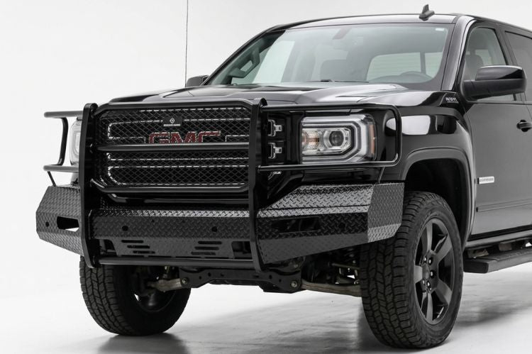 Ranch Hand steel front bumper on Chevy Silverado 1500 for heavy-duty deer protection
