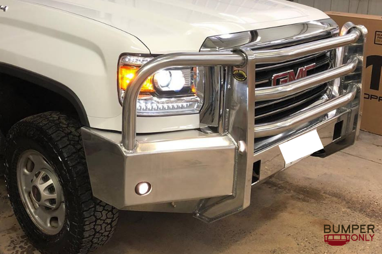 Truck Defender front bumper for GMC Sierra 2500/3500, built for rugged protection