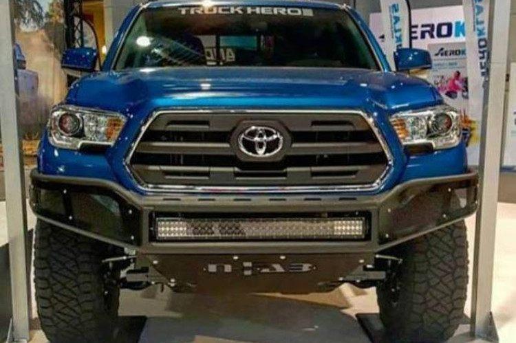Aftermarket N-Fab steel front bumper upgrade for Toyota Tacoma