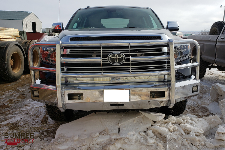 Rugged Truck Defender Toyota Tundra front bumper designed for maximum protection