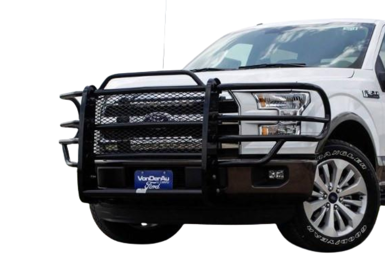 Tough Country grille guards offering full front-end protection for heavy-duty work trucks