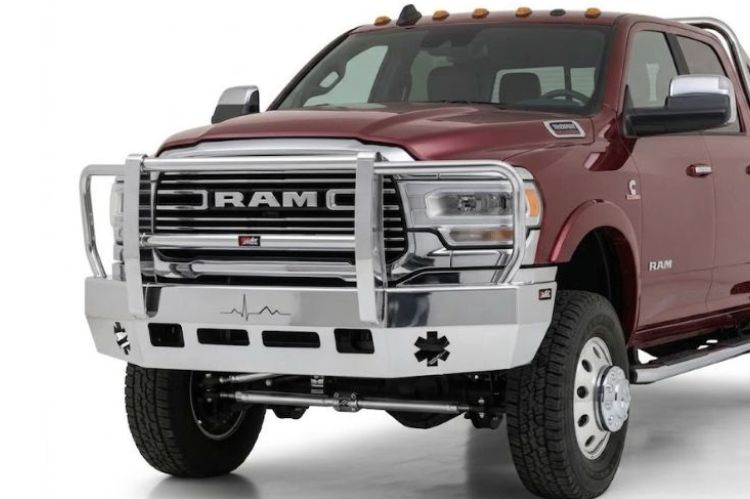Ali Arc heavy‑duty front bumper for Dodge Ram 4500/5500 trucks, durable aftermarket upgrade built for work sites, towing, and rugged off‑road protection.
