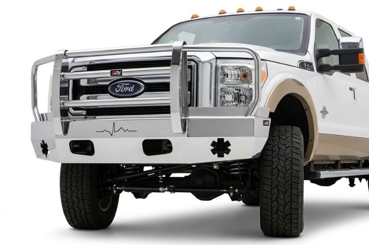 Ali Arc front bumper for heavy‑duty trucks, made in Canada with durable aluminum construction.