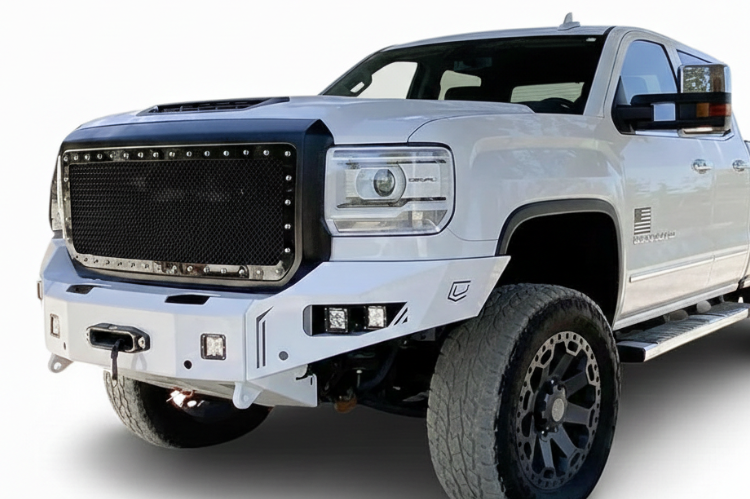 Sleek Chassis Unlimited front bumper, engineered for toughness and perfect for aftermarket truck bumpers upgrades