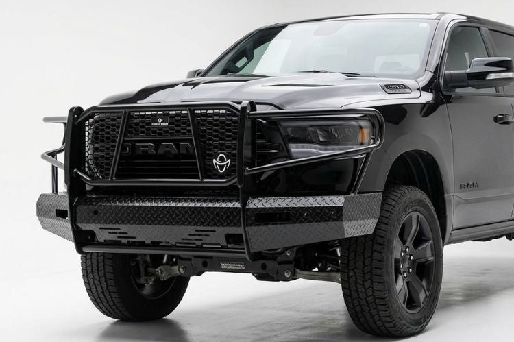 Dodge Ram 1500 with Ranch Hand steel front bumper replacement