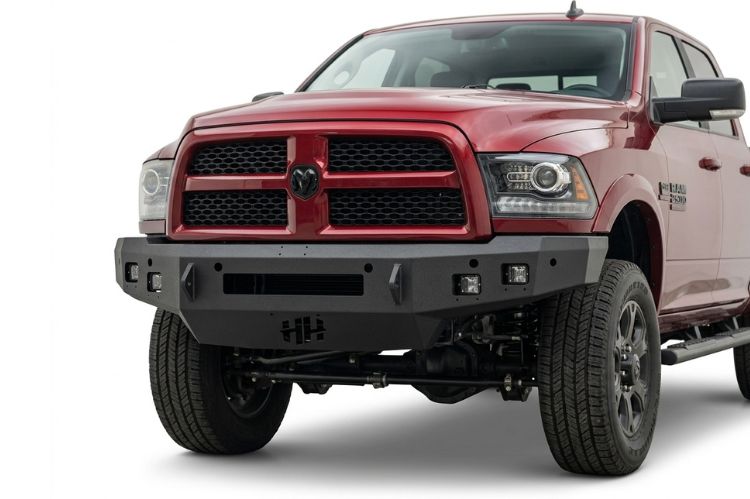 2010–2018 Dodge Ram 2500/3500 heavy‑duty front bumper, aftermarket upgrade engineered for durability, towing support, and rugged off‑road protection.