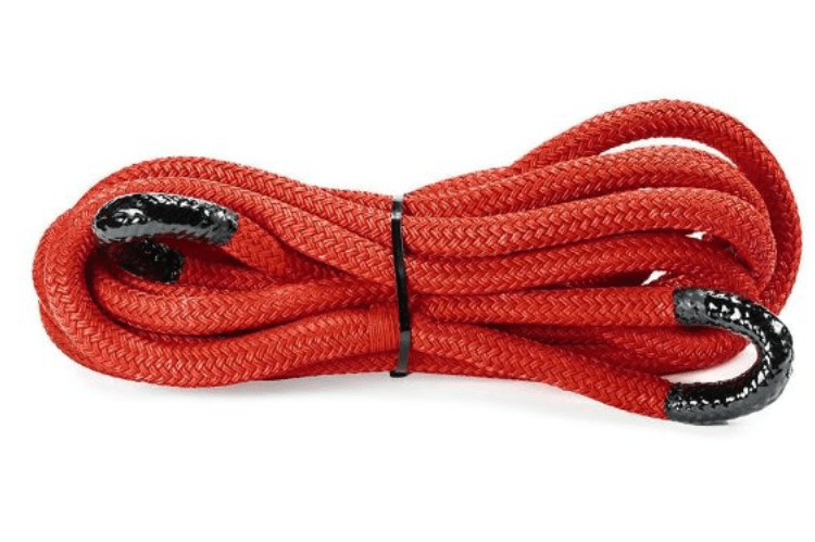 Heavy-duty kinetic recovery rope for off-road use, ideal tow rope for tough recovery situations