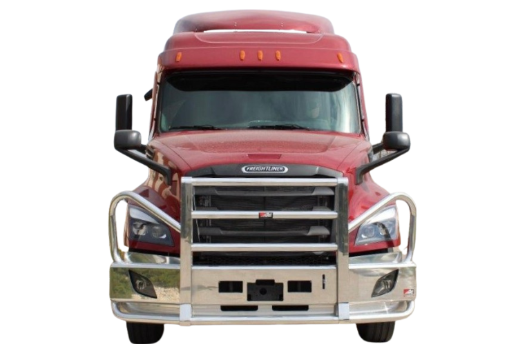 Semi truck bumpers for heavy-duty front-end protection and replacement