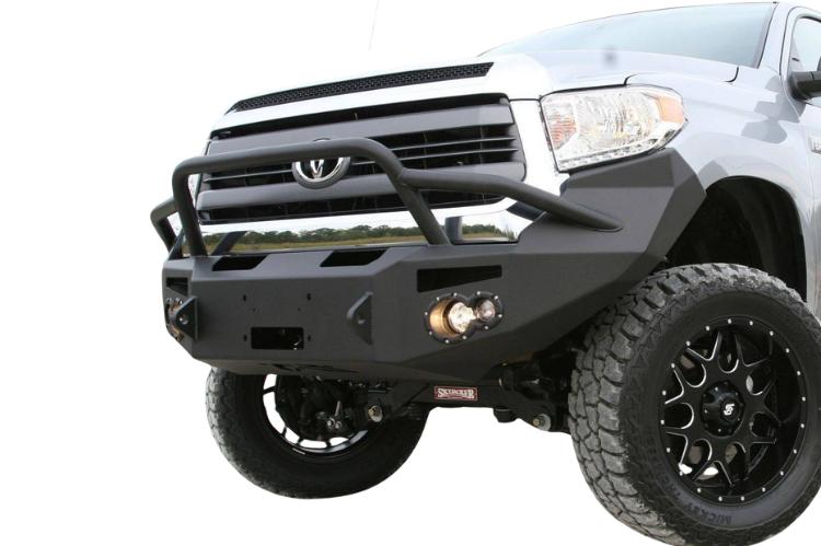 Off-road ready steel front bumper upgrade for Toyota Tundra