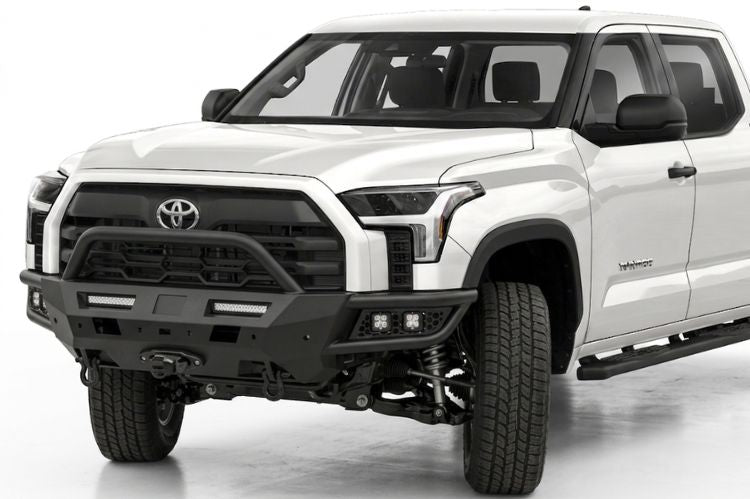 Toyota Tundra with Smittybilt steel off-road front bumper