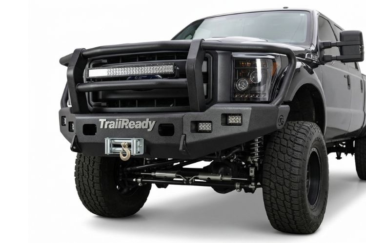 TrailReady front bumpers featuring adventure-focused design, durable construction, and off-road truck functionality