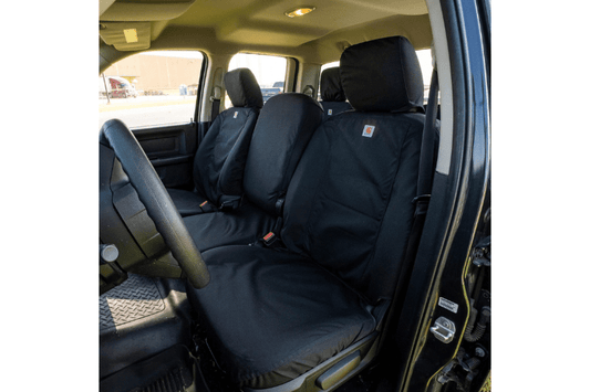 Covercraft SSC3374COBK Chevy Silverado 2500HD/3500HD 2010-2014 Carhartt Super Dux SeatSaver Custom Front Seat Covers - Black
