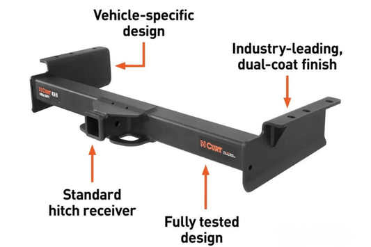 Curt 15460 Chevy Silverado 2500HD/3500HD 2011-2019 2" Xtra Duty Class 5 Receiver Hitch