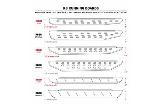 Go Rhino 63404887SPC GMC Sierra 2500HD/3500HD 2020-2025 RB10 Slim Line Running Boards Crew Cab with Mounting Brackets Kit