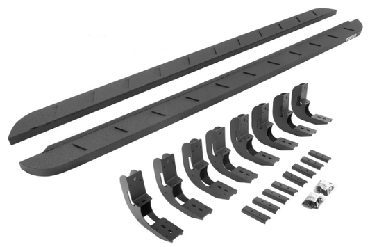 Go Rhino 63404887ST GMC Sierra 2500HD/3500HD 2020-2025 RB10 Slim Line Running Boards Crew Cab with Mounting Brackets Kit