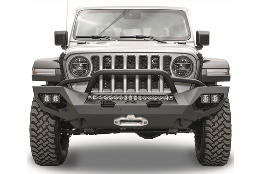 Fab Fours JL18-X4652-1 Jeep Gladiator 2020-2024 Matrix Front Bumper Winch Ready Pre-Runner Guard