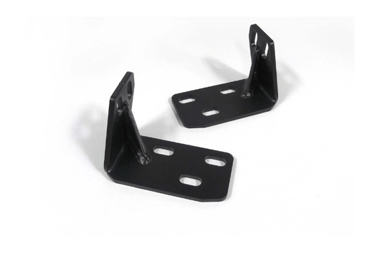 TJ/LJ frame reinforcement brackets in black by Lod Offroad