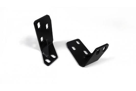 TJ/LJ frame reinforcement brackets in black by Lod Offroad