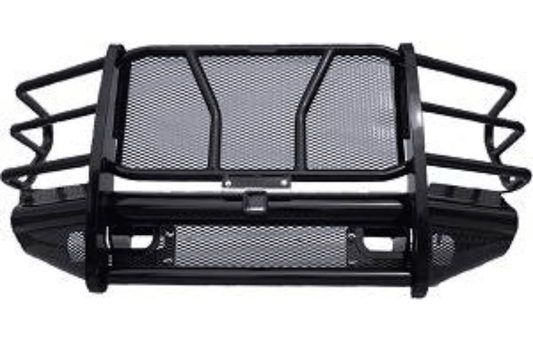 Roughneck front-end replacement bumper with receiver tube for Dodge Ram 1500 2006–2008, off-road and heavy-duty ready.