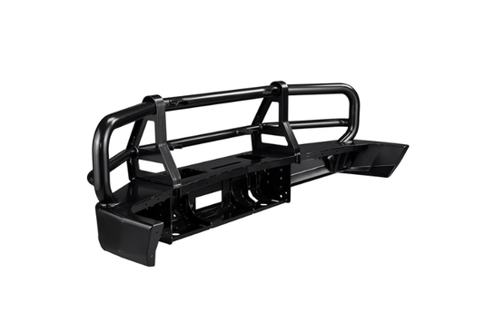 ARB 3462010 Chevy Silverado 2500/3500 1999-2002 Deluxe Front Bumper Winch Ready with Grille Guard, Black Powder Coat Finish