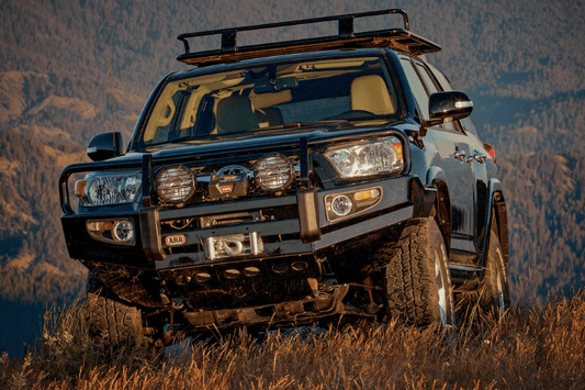 ARB 3421520B Toyota 4 Runner 2010-2013 Deluxe Front Bumper Winch Ready with Grille Guard, Black Powder Coat Finish