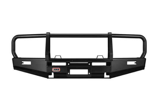 ARB 3410100B Toyota Land Cruiser 1980-1989 Deluxe Front Bumper 60 Series Winch Ready with Grille Guard, Black Powder Coat Finish