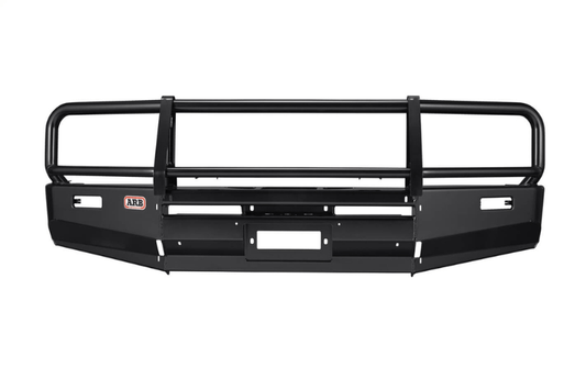 ARB 3413050B Toyota Land Cruiser 1998-2001 Deluxe Front Bumper 100 Series Winch Ready with Grille Guard, Black Powder Coat Finish