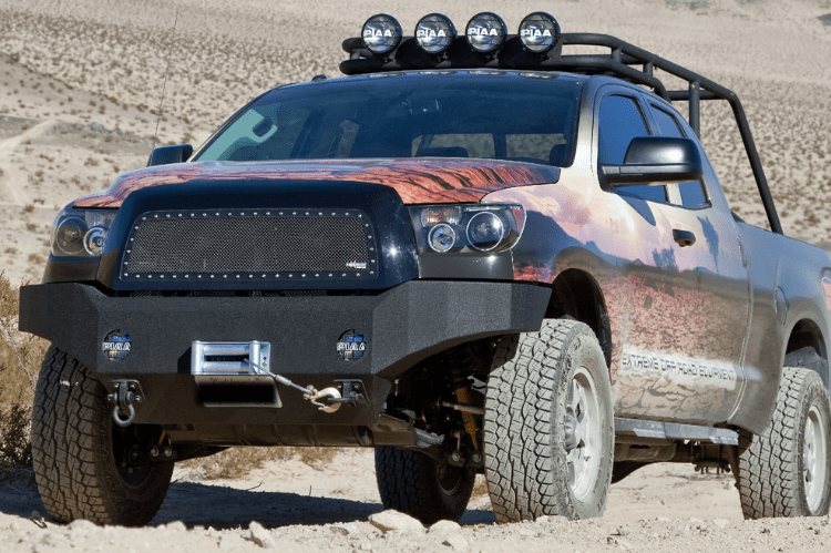 Body Armor TN-19335 Toyota Tundra 2007-2013 Front Bumper Winch Ready