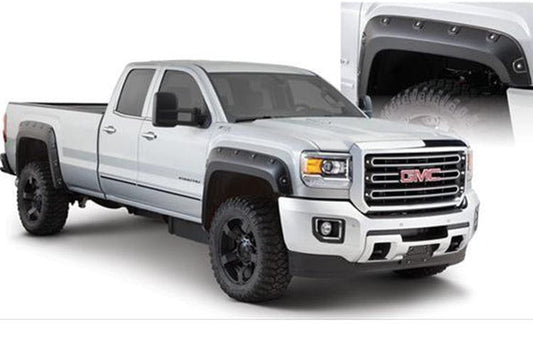 Bushwacker 40968-02 GMC Sierra 2500HD/3500HD 2015-2019 4PC Pocket Style Boss Fender Flares