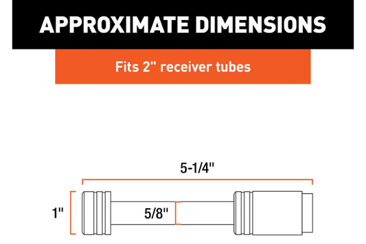 Curt 23518 Hitch Receiver Lock – 5/8" heavy-duty pin providing reliable trailer hitch security
