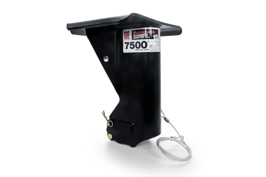 Eaz Lift Gooseneck Adapter 48501 – 15-inch heavy-duty gooseneck hitch adapter for fifth wheel trailers, designed for secure towing
