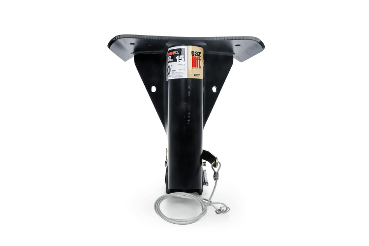 Eaz Lift Gooseneck Adapter 48501 – 15-inch heavy-duty gooseneck hitch adapter for fifth wheel trailers, designed for secure towing