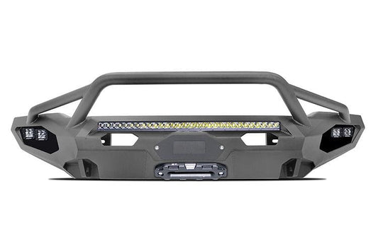 Fab Fours FF17-X4352-1 Matrix front bumper with pre-runner guard for 2017–2020 Ford F150 Raptor, winch-ready and designed for rugged off-road protection