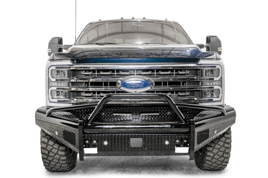 Fab Fours FS23-S5962-1 Ford F250/F350 Superduty 2023-2024 Black Steel Front Bumper with Pre-Runner Guard