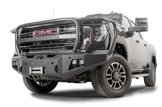 Fab Fours GM24-A6250-1 GMC Sierra 2500/3500 2024 New Premium Front Bumper Winch Ready with Full Guard