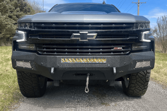 Fishbone Offroad Chevy Silverado 1500 2019-2021 Front Bumper Rockfish Winch Ready FB22389