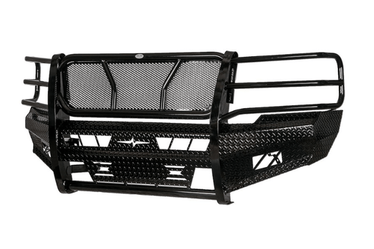 Frontier grille guard with heavy-duty front bumper 300-21-1005 for 2011–2014 Chevy Silverado 2500/3500 – full replacement bumper by Frontier Truck Gear