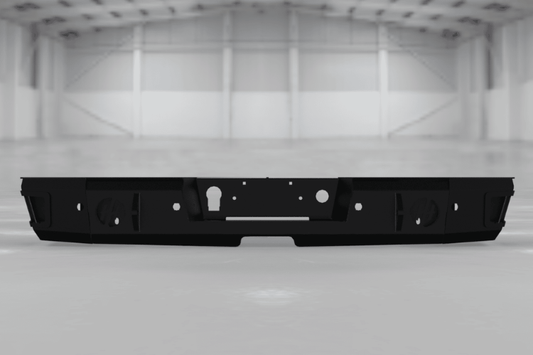 Back bumper upgrade for Silverado 2500/3500 featuring Hammerhead rugged design