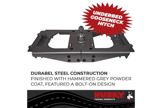 Husky gooseneck hitch 34201, a heavy duty gooseneck hitch with under bed gooseneck hitch design for Ford F250/350 Super Duty 2017-2022, 35K GTW
