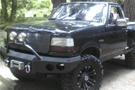 Iron Bull Front Bumper #1 for 1992–1996 Ford F150, featuring a durable and rugged F150 off road bumper designed for superior protection and performance